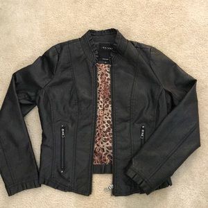 Faux leather jacket